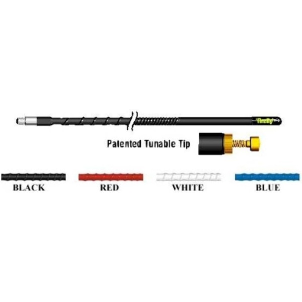 FireStik FL3-B Three Foot FireFly Antenna With Tuneable Tip (Black)